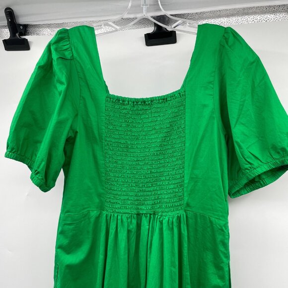 Old Navy Womens Maxi Dress Short Sleeve Green Size Large Pockets - Picture 6 of 9